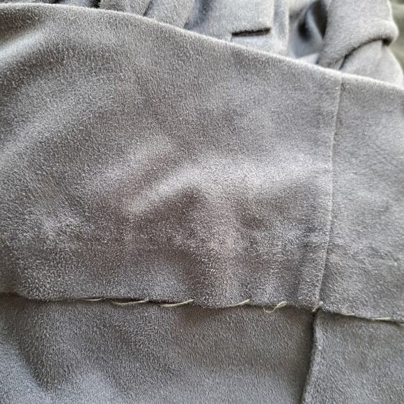 J McLaughlin Ilyia Navy Blue Faux Suede Shirt Dress Size XS - Picture 10 of 10